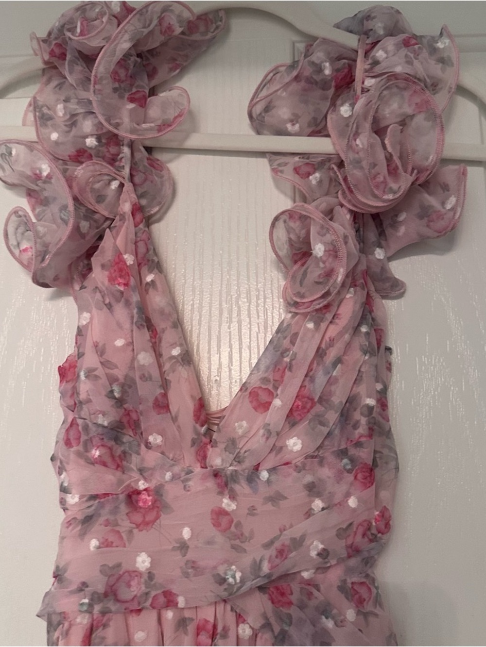 Ruffle Floral Maxi Dress - Picture 3 of 9